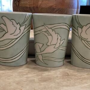 antique Rare -T&V Limoges France porcelain cups X 5